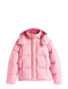 Tommy Jeans Tjw Alaska Grid Down Jacket Ext Rosa