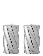 Bloomingville Silvia Candle Holder Silver