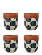 Bloomingville Check Cup Brun