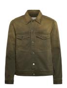 WOOD WOOD Wwivan Denim Jacket Khaki Green