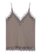 Rosemunde Rwbillie Lace Strap Top Brun