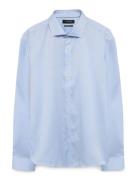 Lindbergh Black Technical :Cut Away Collar, Tailor Blå