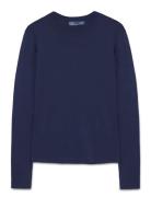Polo Ralph Lauren Slim Fit Cotton Long-Sleeve Tee Marinblå