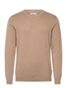 Casual Friday Cfosvald Fine Knitted Crew Neck Kni Beige