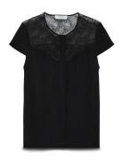 Rosemunde Rwelif Capsleeve Regular Lace Blous Svart