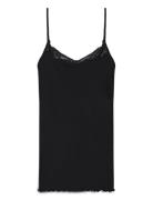 Rosemunde Rwbernadine Organic Sl Strap Lace T Svart