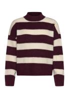 Vero Moda Maternity Vmminez Ls Highneck Short Pullover Burgundy