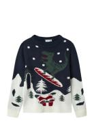 Name It Nknrebo Ls Knit Box Marinblå
