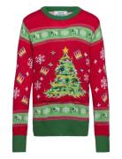 Christmas Sweats Christmas Tree Christmas Sweater Red Röd