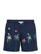 Maison Labiche Maillot Sun Palm Marinblå