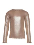The New Tnrosalind L_S Glitter Tee Beige