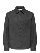 ONLY & SONS Onsmicah Twill Overshirt Frml Grå