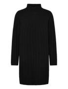 French Connection Kezia Recycled Mock Rib Dress Svart