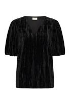 Kaffe Kaelva Jersey Blouse Svart