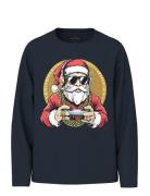 Name It Nkmvosmas Ls Nreg Top Marinblå