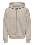 ONLY & SONS Turner Vtg Full Zip Noos Beige