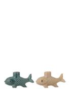 Bloomingville Burne Candle Holder Multi/patterned