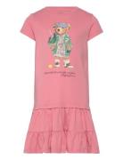 Ralph Lauren Kids 26/1S Jersey-Beartierdrss-Dr-Dad Rosa