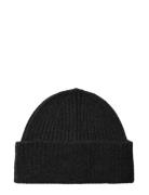 Selected Slflulu Wool Blend Knit Beanie Noos Svart