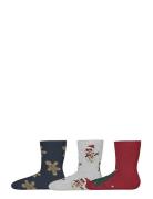 Name It Nmnrichristmas 3P Sock Multi/patterned
