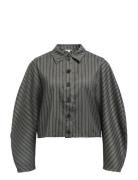 Object Objenna L/S Lo Barrel Shirt 142 Grå