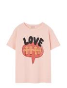 THE ANIMALS OBSERVATORY Love Rooster T-Shirt Rosa