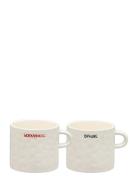 Anna + Nina All About Balance Mug - Set Of 2 Kräm