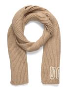 UGG Chunky Crafted Rib Scarf Beige