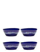 Serax Bowl L Dark Blue-Stripes White Feast By Ottolenghi Set/4 Blå
