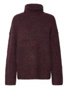 Vero Moda Vmingrid Ls Roll Neck Pullover Noos Burgundy