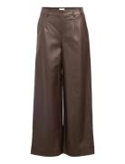 Object Objmelba Lisa Wide Coated Pant Noos Brun