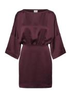 Dante6 Dante6-Maven Kimono Sleeve Dress Burgundy