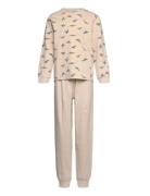 CeLaVi Pyjama Set Ls Beige