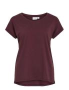 Vila Vidreamers New Pure T-Shirt-Noos Burgundy