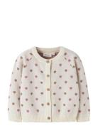 Lil'Atelier Nmfsaran Ls Knit Card Heart Lil Kräm