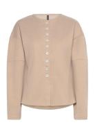 Vero Moda Vmklea Ls O-Neck Cardigan Jrs Ga Beige
