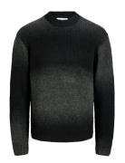 Jack & J S Jcofade Space Dye Crew Neck Styd Aw25 Svart
