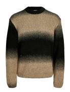 Jack & J S Jcofade Space Dye Crew Neck Styd Aw25 Beige