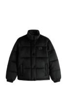 Tommy Jeans Tjw Quilted Velvet Puffer Jacket Svart