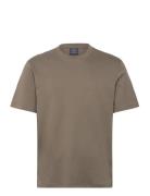 Mango Medium Weight Regular Fit T-Shirt Brun