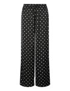 Pieces Pcjytta Mw Straight Satin Pants Wvn D2D Svart