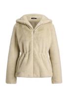 Lauren Ralph Lauren Faux Mink-Faux Mink Anorak 24" Kräm