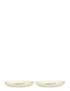 Serax Plate S White Artichoke Blue Feast By Ottolenghi Set/2 Vit