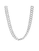 Pandora Cuban Chain Sterling Silver Necklace With Clear Cubic Zirconia...