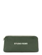STUDIO FEDER Celia Mini Toiletry Bag - Canvas Grön