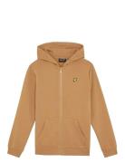 Lyle & Scott Zip Through Hoodie Brun