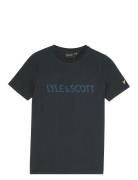 Lyle & Scott Lyle & Scott Print T-Shirt Marinblå