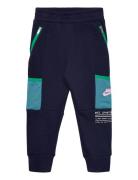 Nike T7-French Terry Pant Marinblå