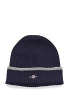 GANT Essential Beanie And Glove Marinblå