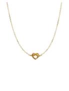 Jane Koenig Tied Heart Necklace Guld